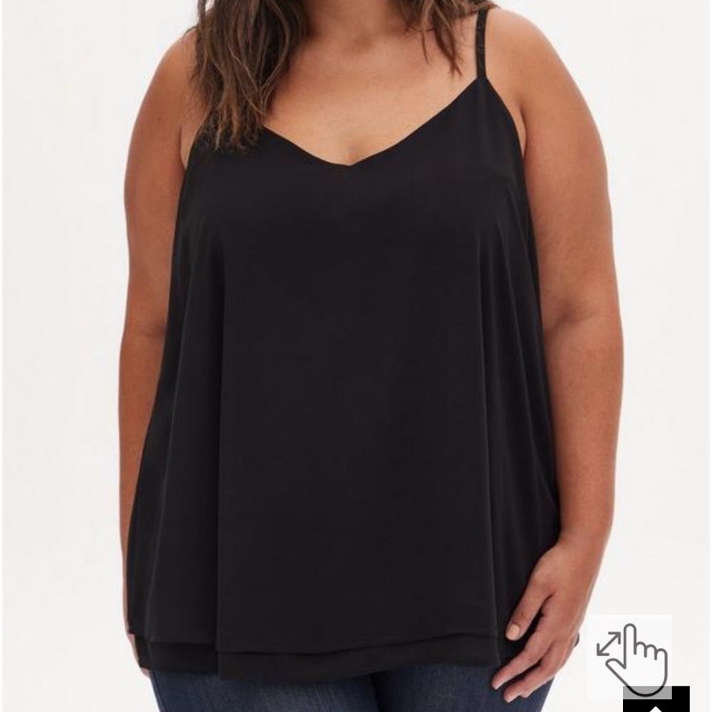 Torrid Sophie Chiffon Double Layer Cami 1x